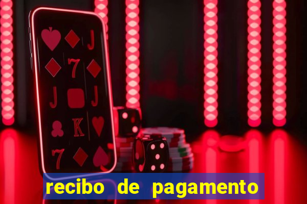 recibo de pagamento em word